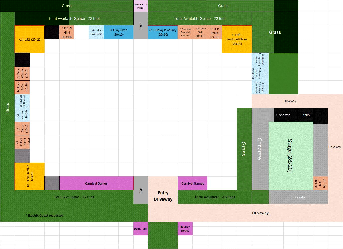 Holi Mela 2026 Venue Map – Festival Ground Layout